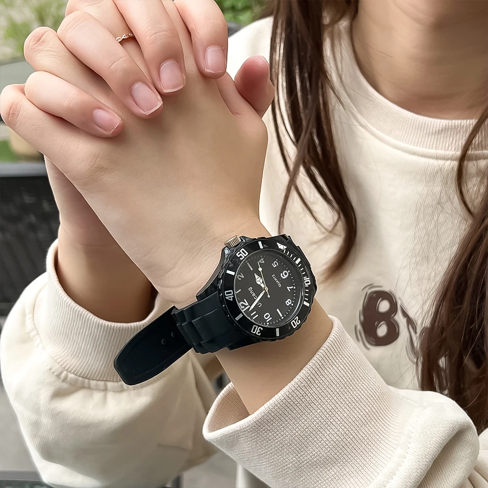 Women Men Candy Color Couple Watch Luxury Silicone Digital Quartz Sport Watches Electronic Clock Wristwatch Girls Clock relogios 2