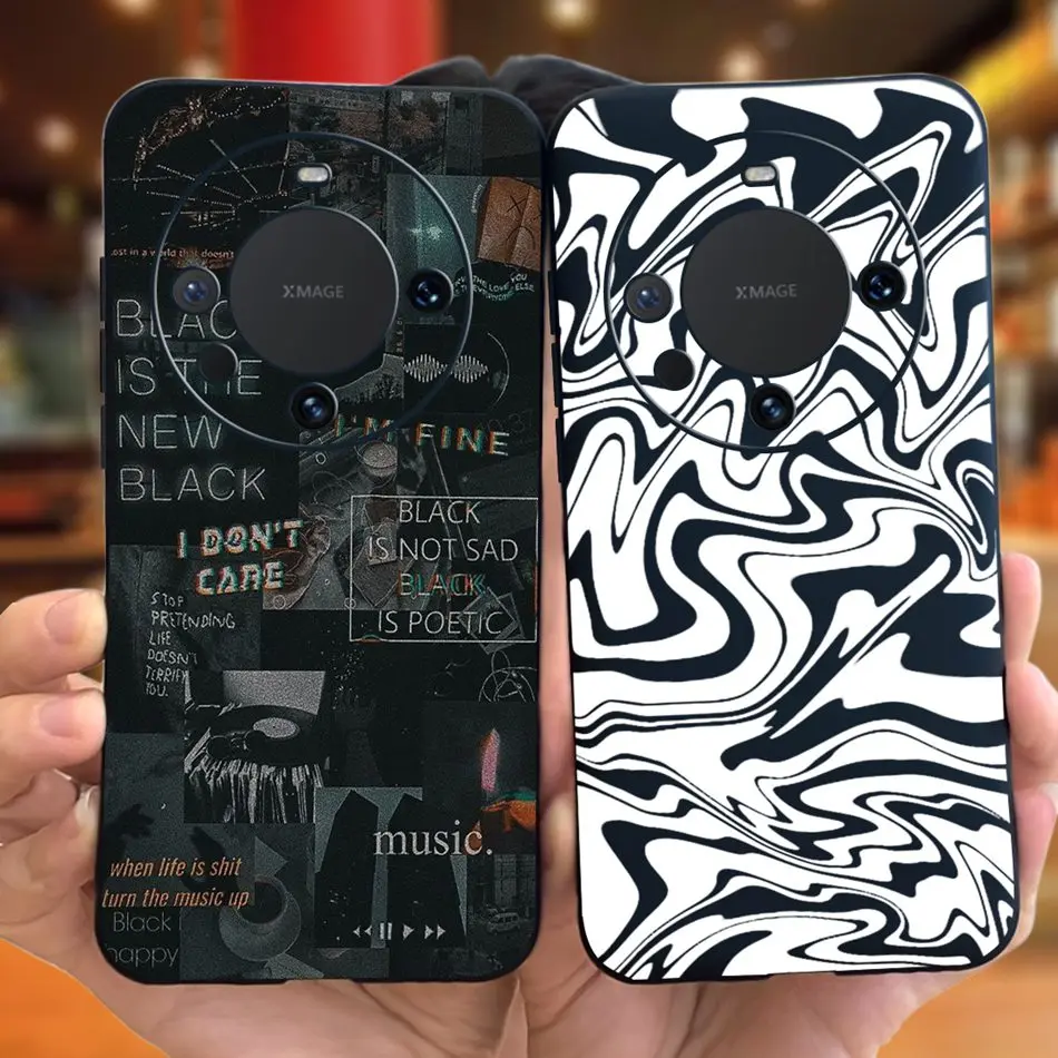 Per Huawei Mate 60 / Mate 60 Pro 5G 2023 Fashion Cool Pattern Custodia Per Telefono Per Huawei Mate60 60Pro Cover Posteriore In Silicone Morbido Tpu
