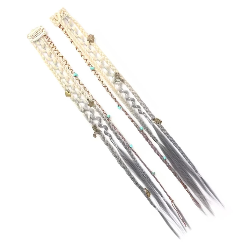 Treccia per capelli stile bohémien, piccola treccia intrecciata, per donna, con clip BB, stile Hot Girl Boxing Braid - immagine 5