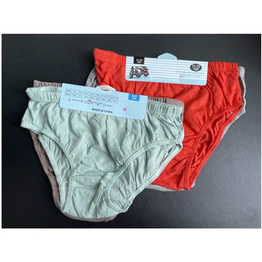 6pc Boys Girls Solid Underwear Baby Panties Briefs Kids Panties