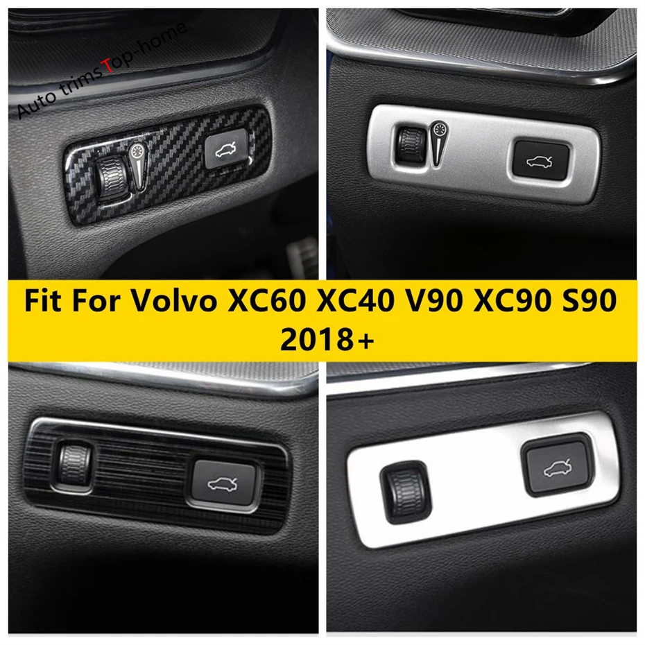 

Stainless Steel Head Lights Lamp Adjust Switch Button Decor Cover Trim For Volvo XC60 XC40 V90 XC90 S90 2018 - 2023 Accessories