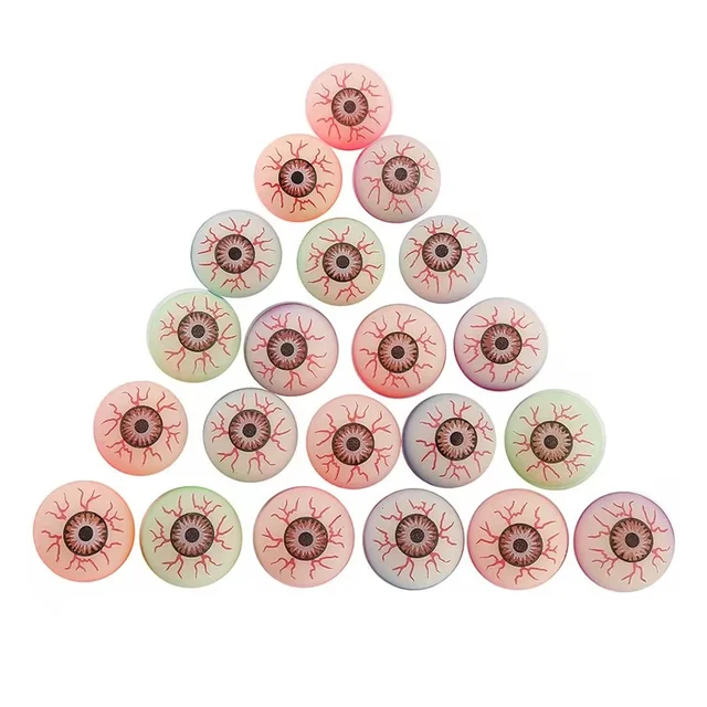6 Pcs Exploding Eyes Bouncy Ball Assorted Halloween Ball Prom Gifts Elasticity Colorful Bouncy Rubber Jumping Ball Toy Gift 3