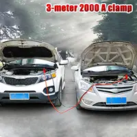 Jumper Cables Heavy Duty 2000A Portable 9.8/13.1 Feet Jumper Cables With Adapter For Motorcycle ATV Car Mower Trailer
