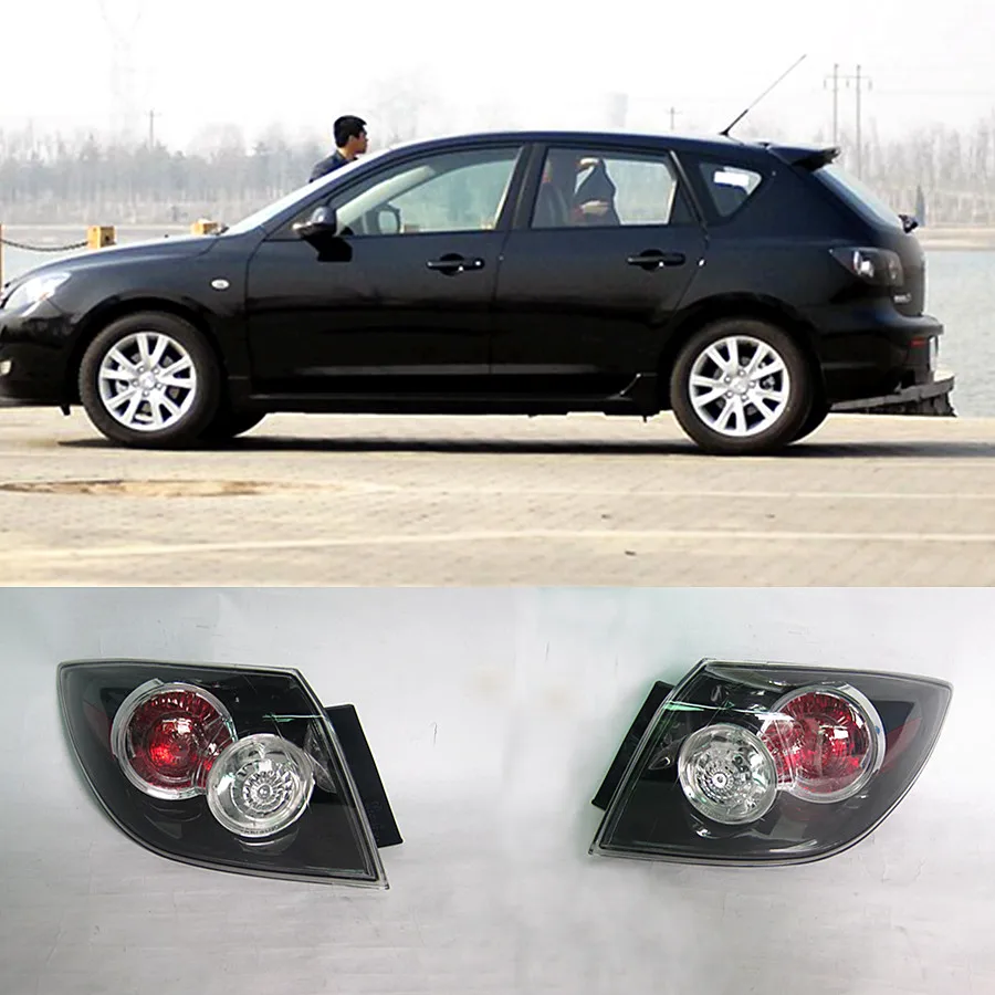 

Vouvou автомобильные аксессуары 1 комплект L и R части кузова внешняя задняя фара для Mazda 3 2003-2010 BK хэтчбек Спорт 216-1984L-UQ