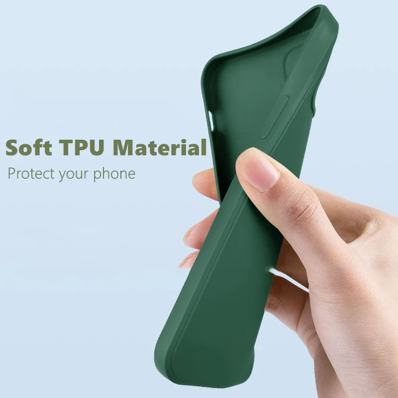 Shockproof Soft Silicone TPU Phone Case - Enhanced Protection and Grip