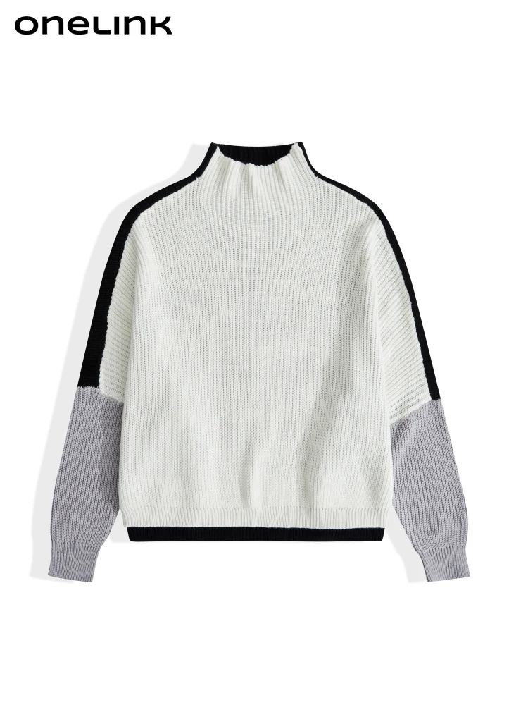 onelink-mock-neck-white-black-grey-plus-size-autumn-winter-2022-pullover-women-sweateroffice-lady-oversize-woolen-clothing