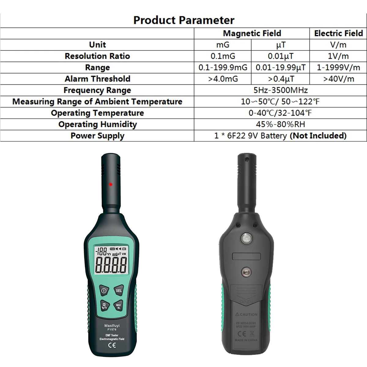 Mastfuyi Radiation Dosimeter EMF Meter High-precision Electromagnetic Radiation Detector Household radiation detector emf meter tester