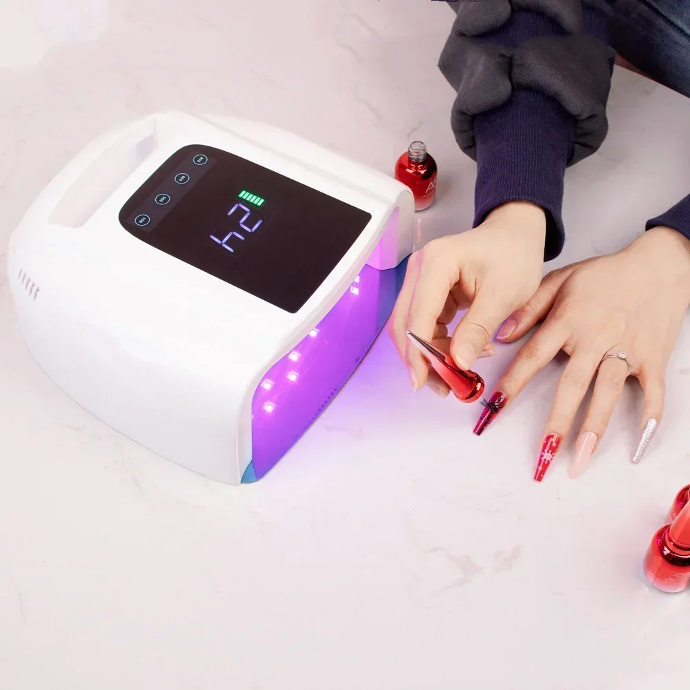 Cosmetics Professional 96W Rechargeable Nail Lamp Wireless UV Led Lamp Gel Polish Nail Drying Manicure Tools Overseas Warehouse 3
