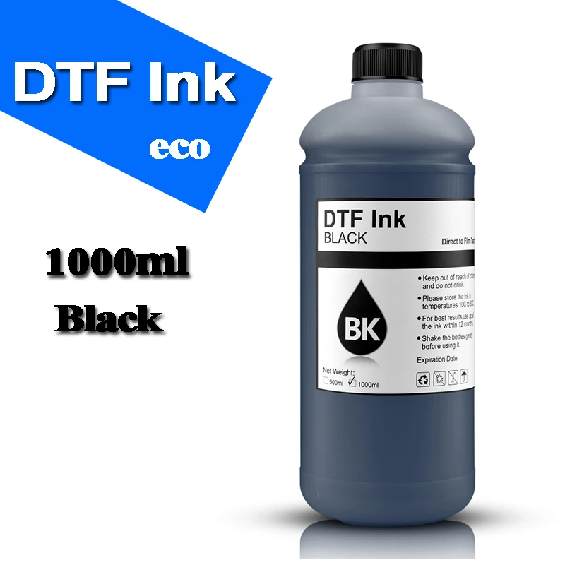 Eco Dtf Tinta para Filme de Transferência Direta Adequado para L1800 L805 1390 I3200 Dx5 Xp600 Série Dtf Impressora bk c m y wh Cor Disponível 1000ml - Imagem 5