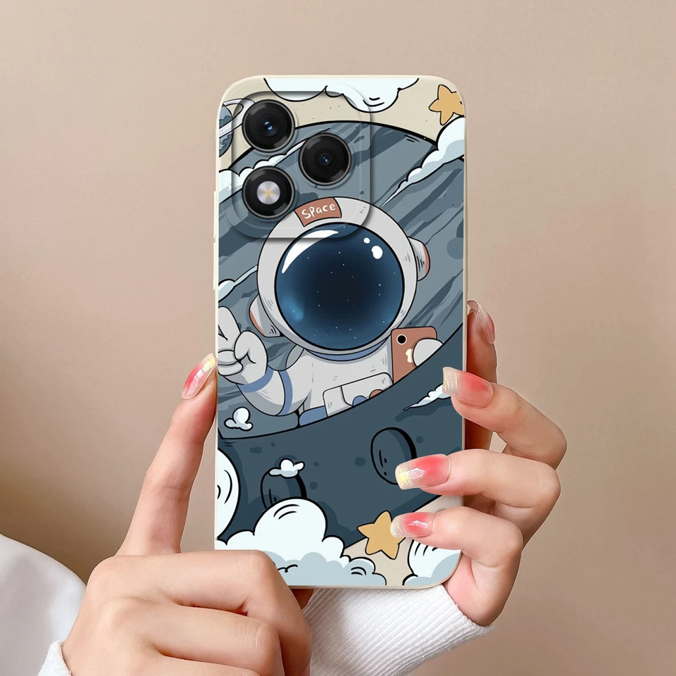 Panda Cat Astronaut Camera Protection Bumper Case - Enhanced Phone Protector
