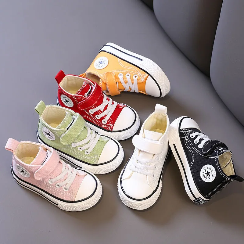 Hochwertige Canvas-Schuhe für große Kinder, Schnürschuhe mit seitlichem Reißverschluss, bequeme Sportschuhe, atmungsaktiv, leicht, weiche Sohle, rutschfest