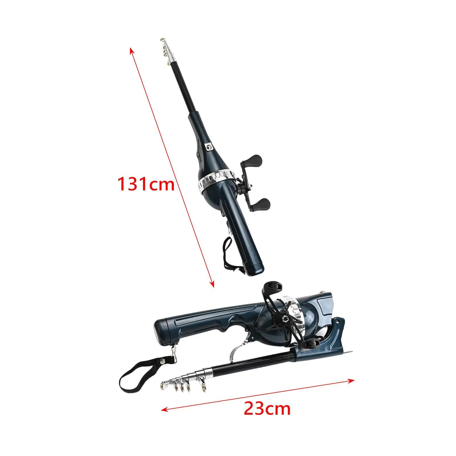 Fishing Rod Reel Combos Easy Carry Foldable Fishing Rod for Carp Trout River Fishing Rod Reel Combos Easy Carry Foldable Fishing Rod for Carp Trout River