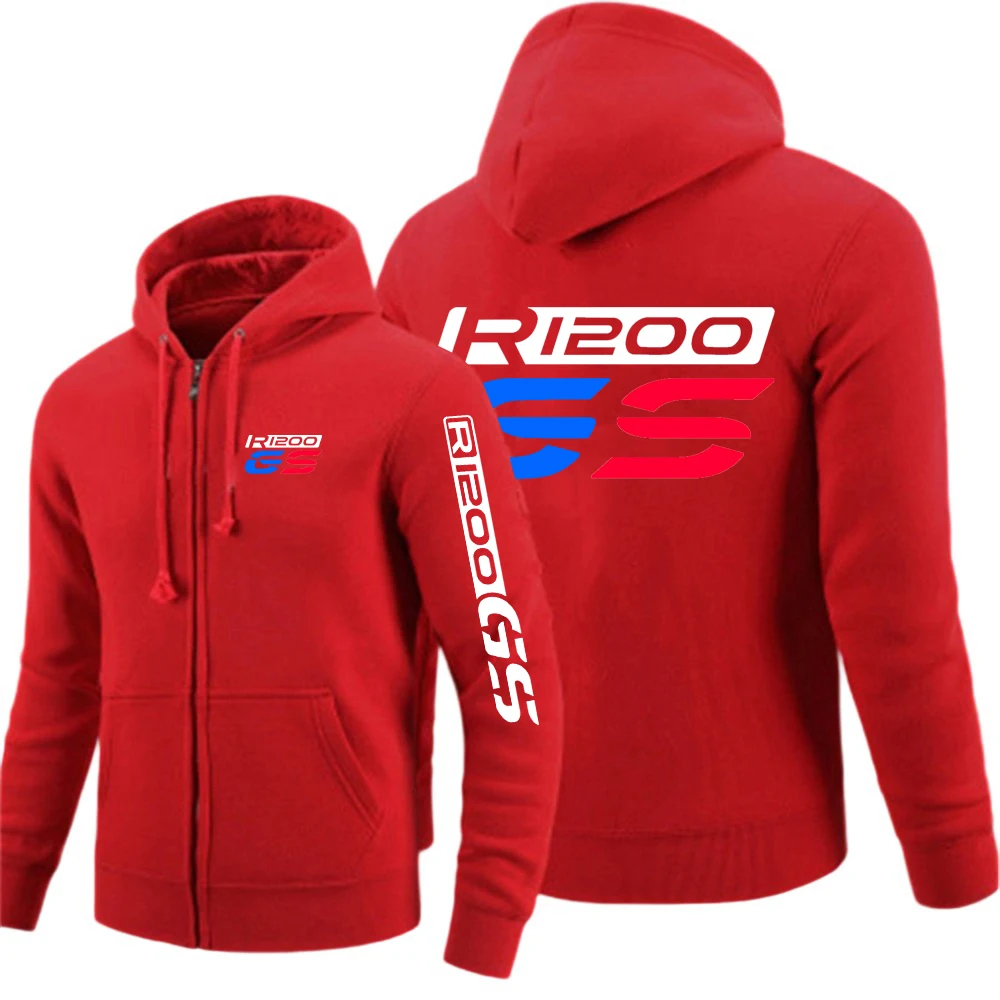 Mens Solid Color Zip Up Hoodies Sweatshirts Casual Coat