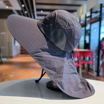 Sun Hat Sun Protection UV Protection Enlarged Breathable Mesh Hat Foldable for Men and Women Fishing Camping Hiking Beach Hat 2