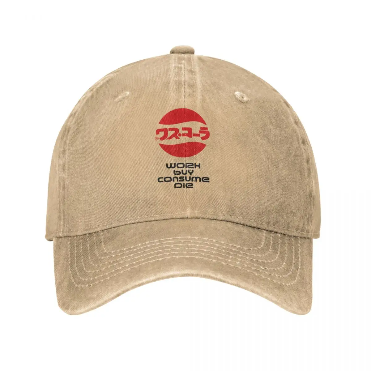 

Work, Buy, Consume, Die, TDR, The Designers Republic Cap Cowboy Hat streetwear women's cap Men's