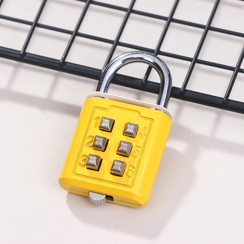 6/8/10 Digits Password Code Combination Padlock Zinc Alloy Suitcase Luggage Travel Code Smart Lock Code Keyed Anti-thieft Lock