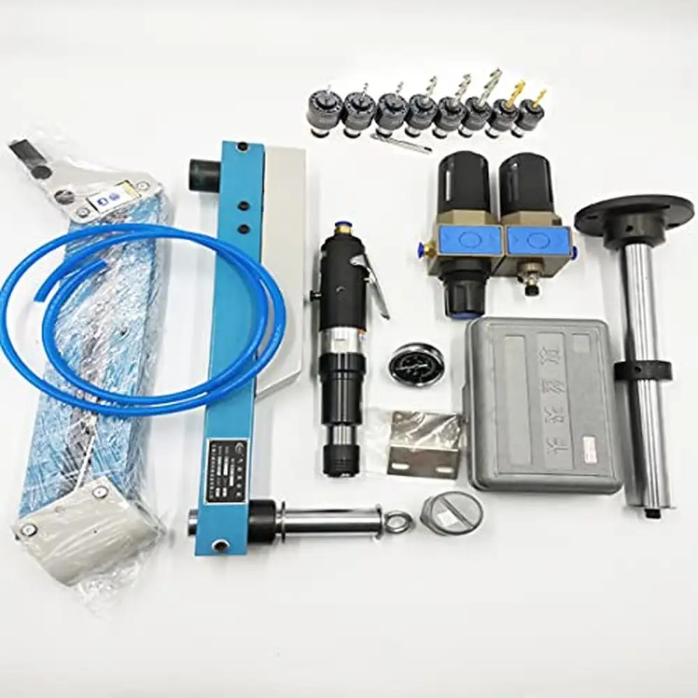 Pneumatic Tapping Machine 360° Multi-directions Universal Arm Drilling Threading M3-M12 Tap Aluminum Alloy Strong Motor High 2