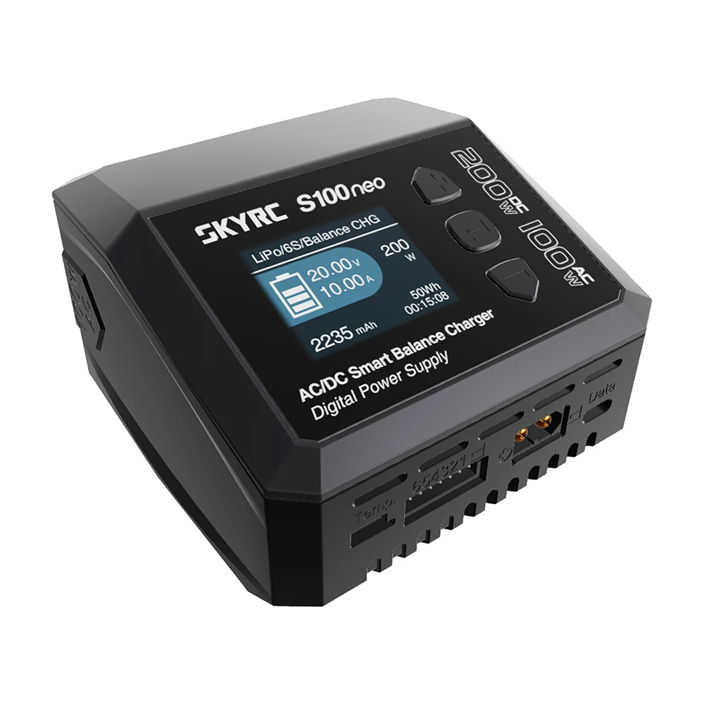 SkyRC S100neo Chargeur LiPo 100W AC 200W DC 12A Smart Balance