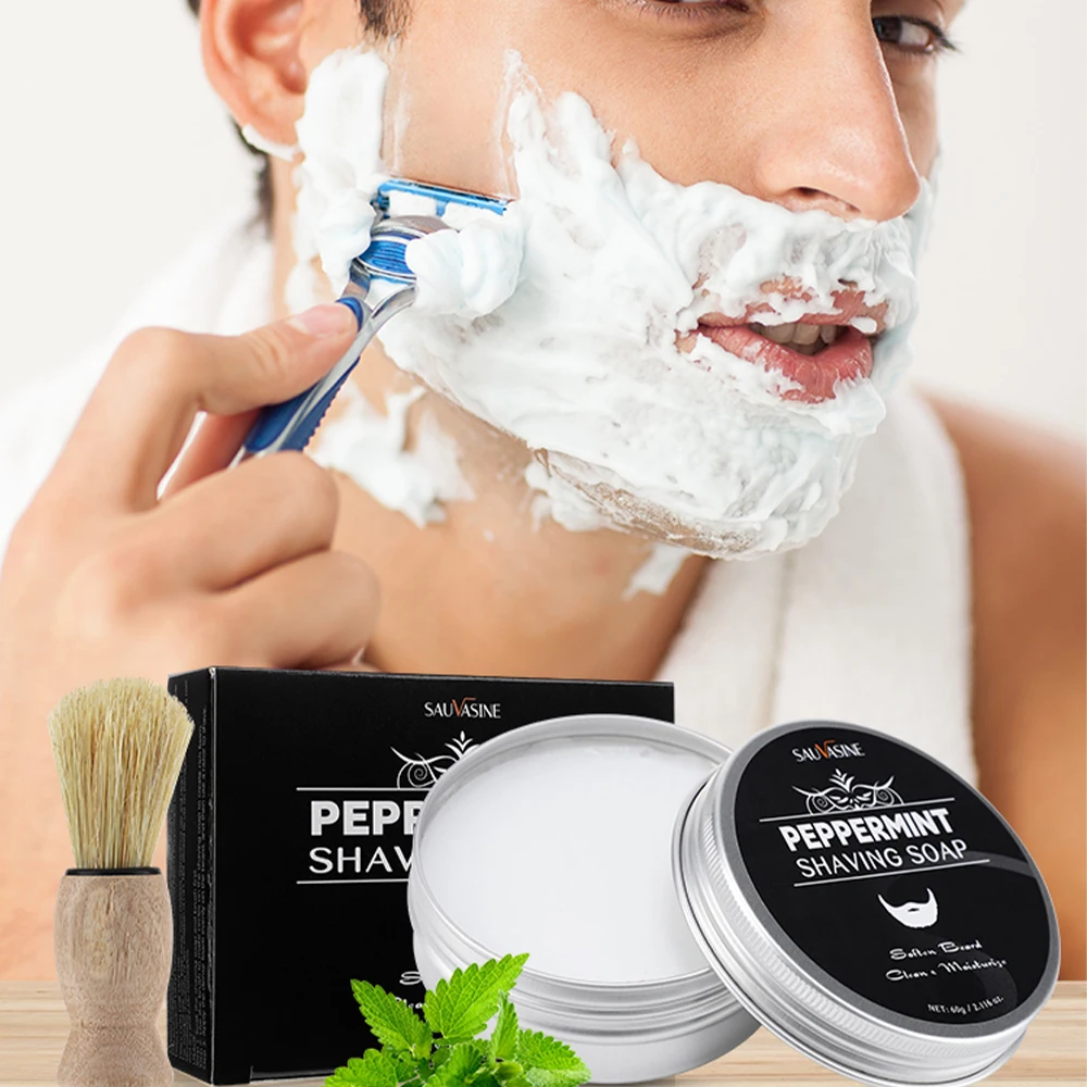 Shaving Soap Bar Hand Made Mens Organic Foam Shaving Cream
