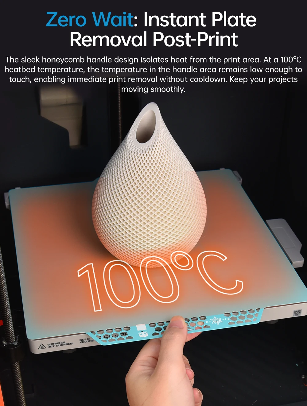 BIGTREETECH BIQU Cryogrip P2S Panda Glacier/Frostbite 2-seitiger Federstahl für Bambu Lab A1 P1S P1P Bambulab A1 X1 3D-Drucker – Detail 9