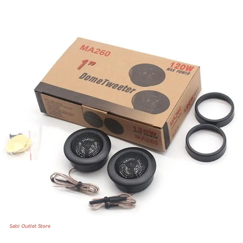 1Pair 120w Car Tweeter Speakers Car System Super Loud Tweeter Speaker
