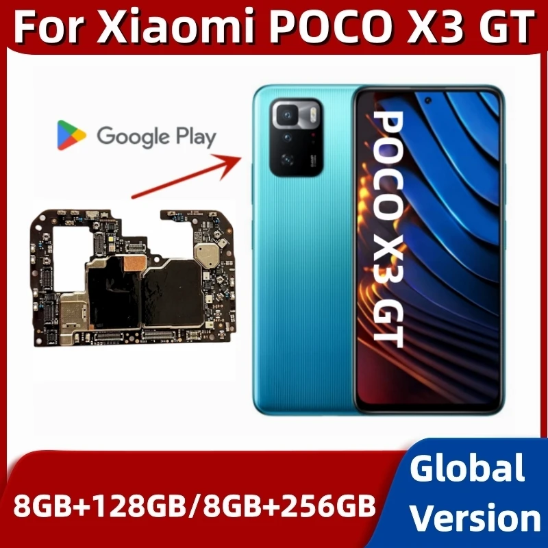 Global Version For Xiaomi POCO X3 GT/Redmi Note 10 Pro 8GB RAM 128GB 256GB  ROM Full Chips Circuits Card Fee Motherboard Good
