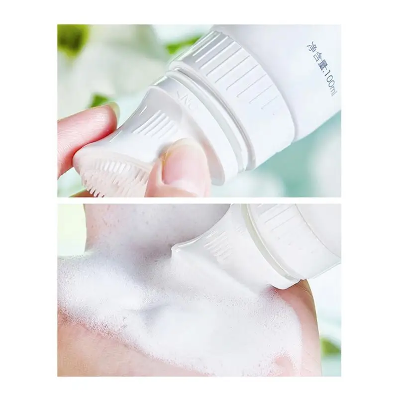 1/2/3 PCS Camellia Amino Acid Facial Cleanser With Brush Head Deep Cleansing, Fresh Oil Control Foaming, Mild Non-Irritant 3