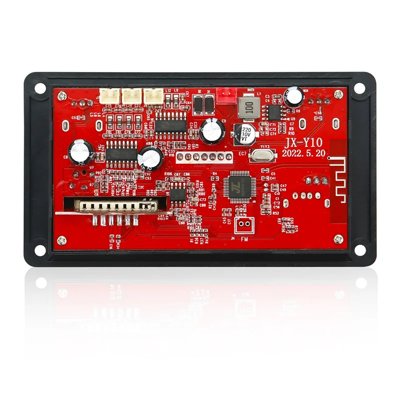 Bluetooth-Compatible5.0 자동차 FM 라디오 모듈, 앰프 베이스 MP3 플레이어 디코더 보드, 지지대 FM TF USB AUX, 2x40W, 80W