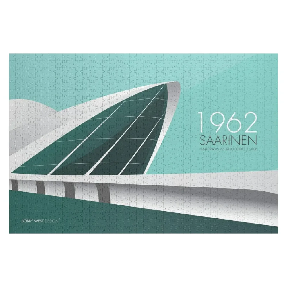 

Saarinen Mid Century Modern 1962 Trans World Flight Center Jigsaw Puzzle Custom Child Wooden Decor Paintings Custom Photo Puzzle