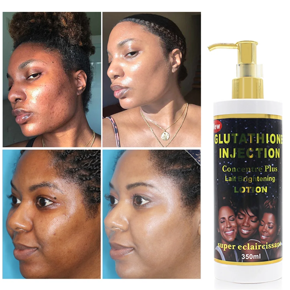 

Gluta Master Body whinteing Cream 350ml For Dark Skin with Glutathione Brighten and Moisturise Body Lotion Female Skin Care