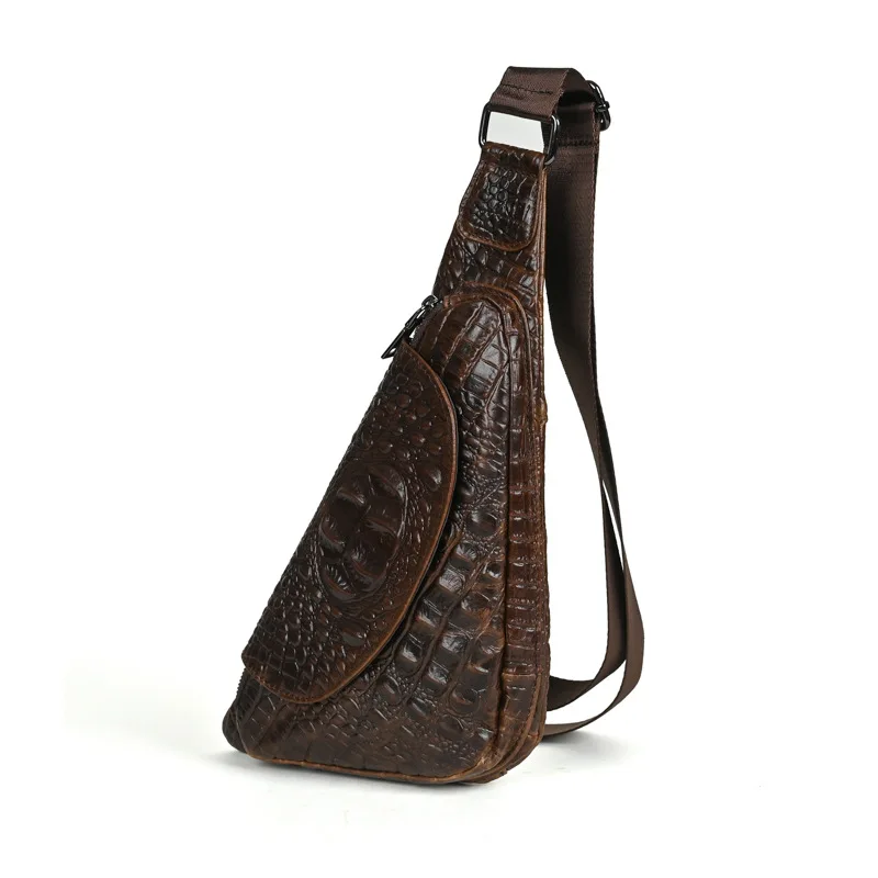 Neweekend 100% Genuine Cow Leather Shoulder Packs Travel Pack for Men Women Backpacks Male Multifunction Chest Sling New Bag