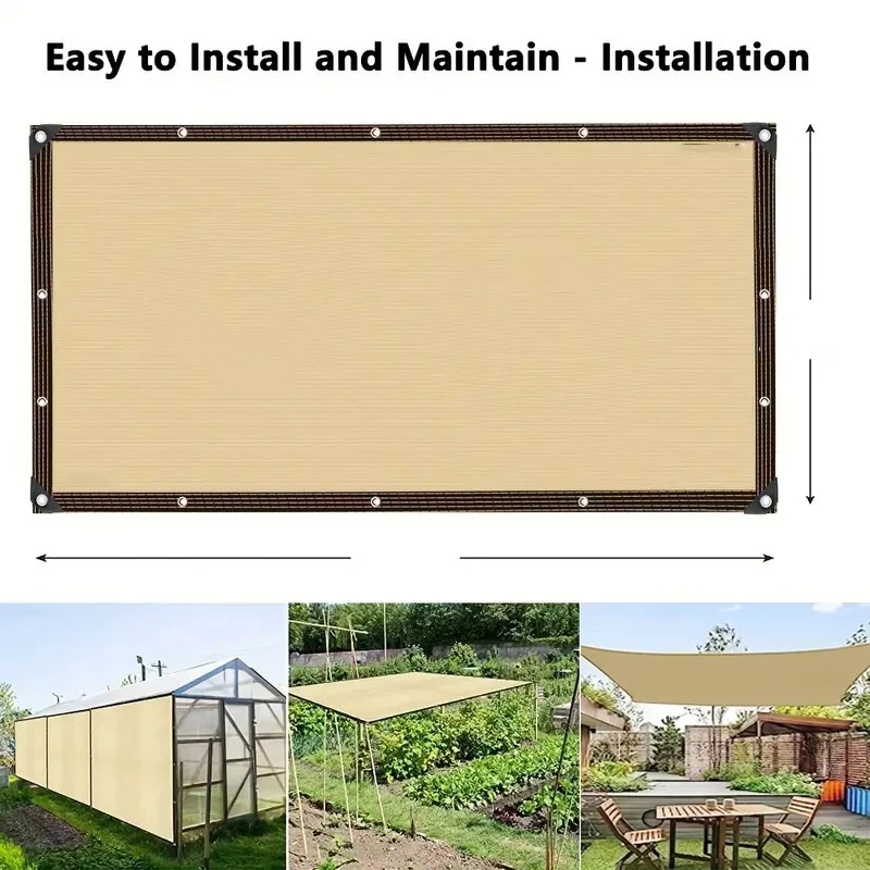 Sunshade net Wrap-around perforated sunshade cloth thickened heat insulation net Summer outdoor shade sun screen sunshade net