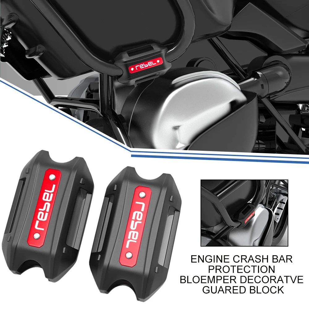 Moto 25Mm Crash Bar Paraurti Protezione Motore Blocco Decorativo Per Honda Rebel 500 Rebel 300 Rebel 1100 Cmx500 300