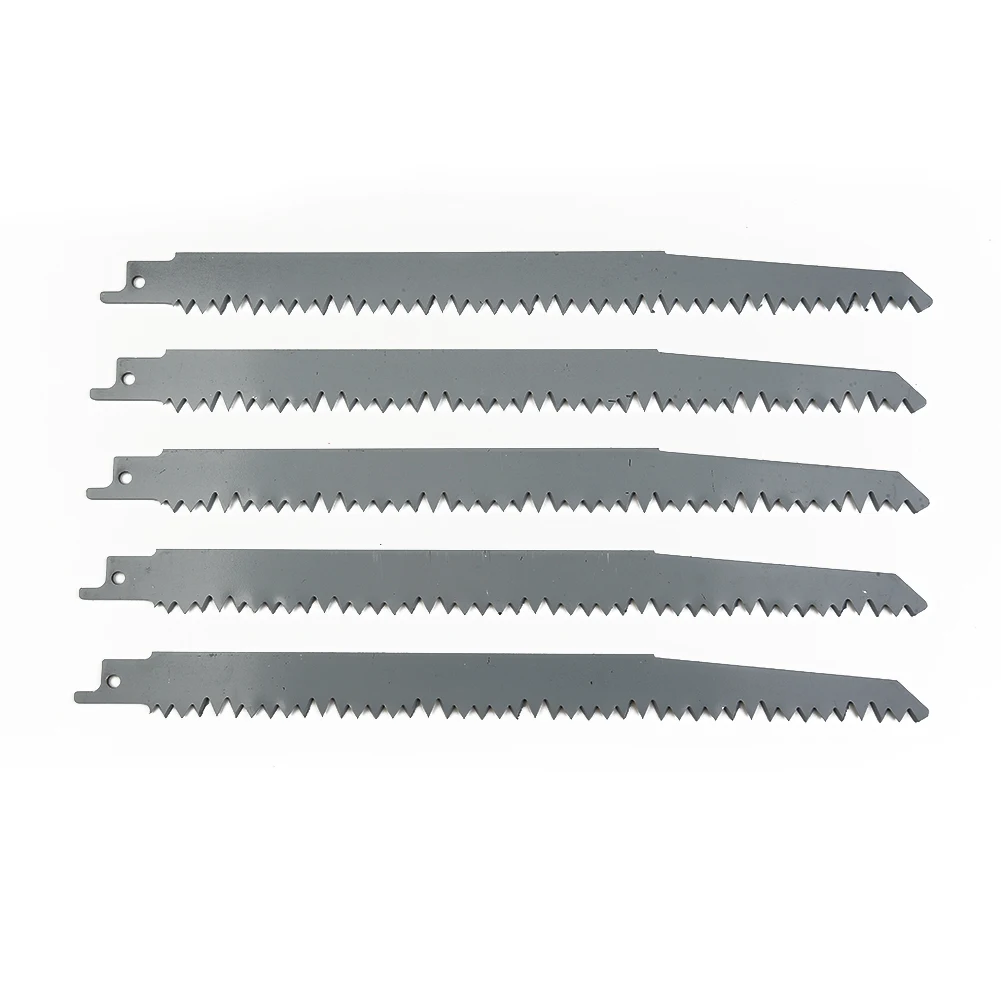 Reciprocating Saw Blades 240mm High Carbon Steel Jigsaw Blades For Metal Plastic Wood Cutting Power Tools 5pcs