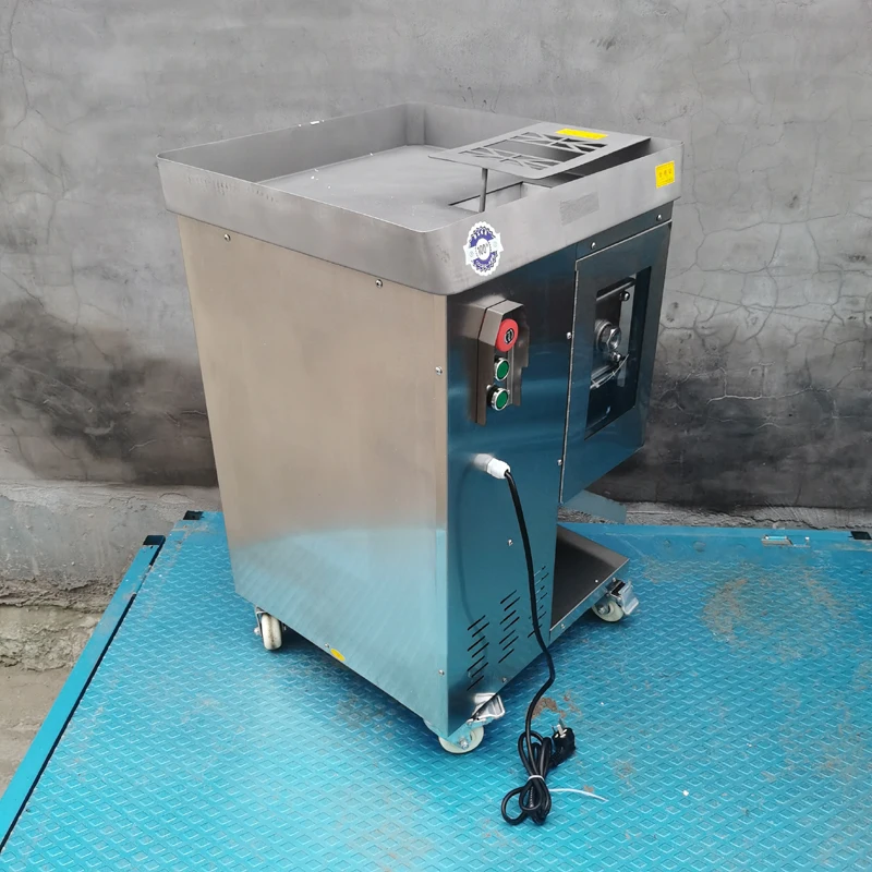 Automatic Meat Slicer Cutter Machine Slicing Chopping Dicing Commercial Desktop Stainless Steel Electric Slicer For Beef Mutton