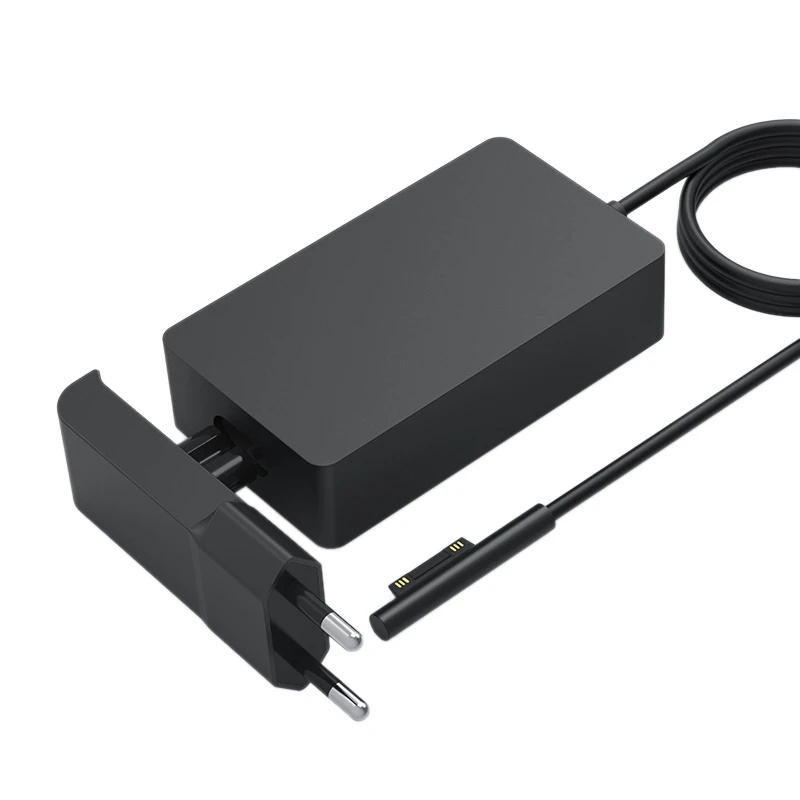 벽면 플러그 전원 어댑터 노트북 충전기, Surface Pro 7, Pro 6, Pro 5, Pro 4, Pro 3, Pro X, Surface Go용, 65W, 5V-4A