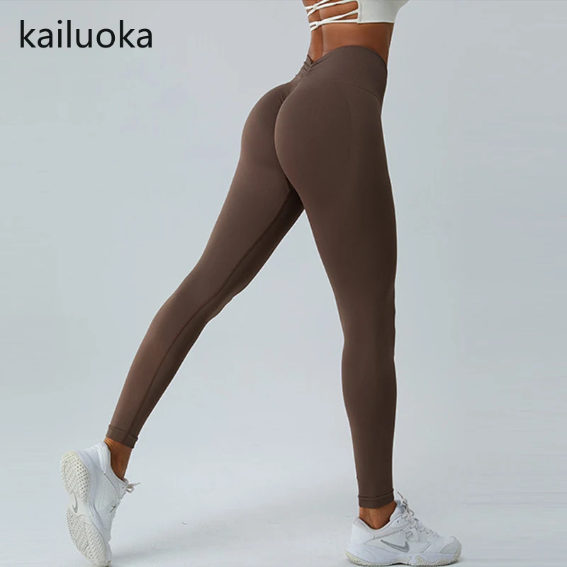 

Seamless Peach Yoga Pants High Waist Yoga Warm Leggins Sports Woman Sexy Butt Lifting Leggings Push Up Panties Gym Fitness