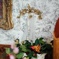 Exquisite classical tree metal branch bird hook behind the door single row hook punch wall bedroom towel clothes hook 1