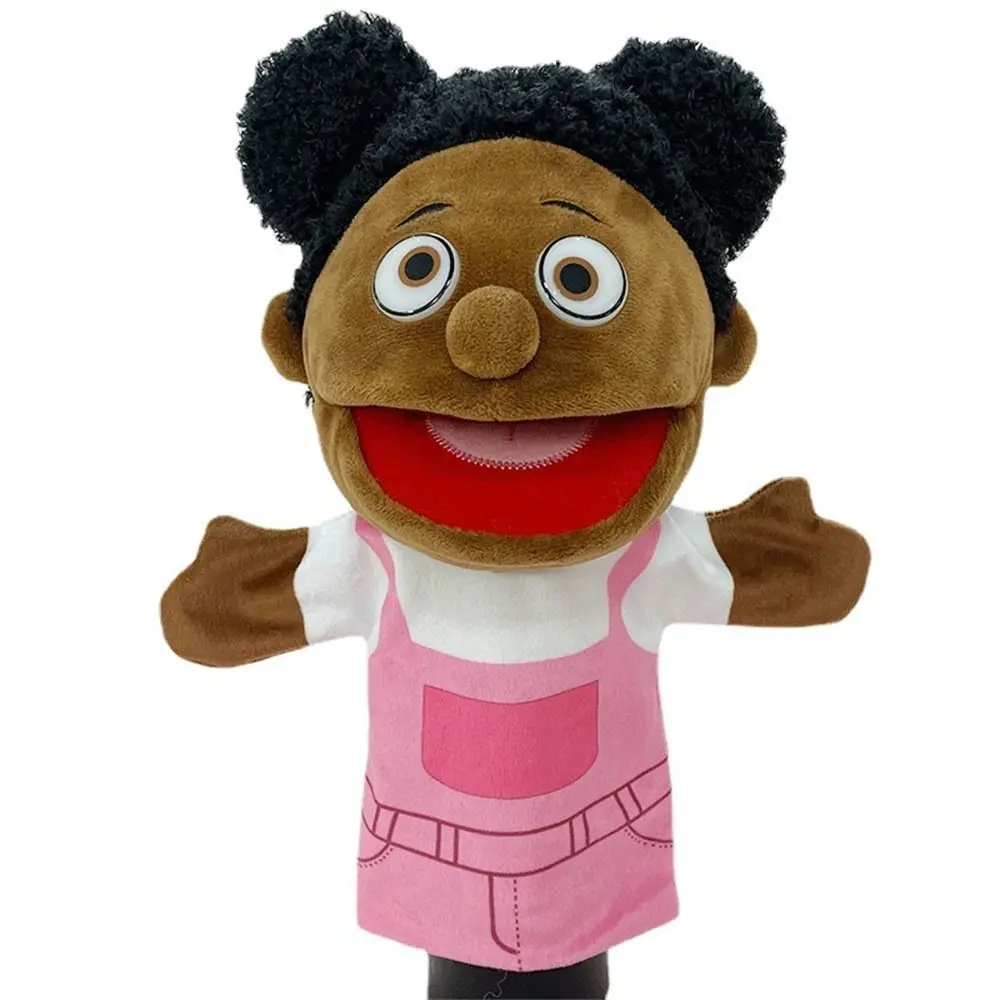 Cognition Interactive Educational Plush Toys Black Skin African Hand Puppet Finger Dolls Finger Puppets Plush Hand Puppet