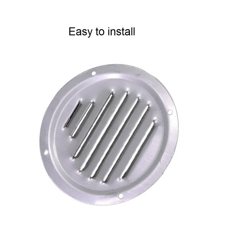 1PCS Round Louvered Vent Cover 316 Stainless Steel 4 inch 5 inch Mirror Polish Air Vent Cover For Marine Boat Hardware
