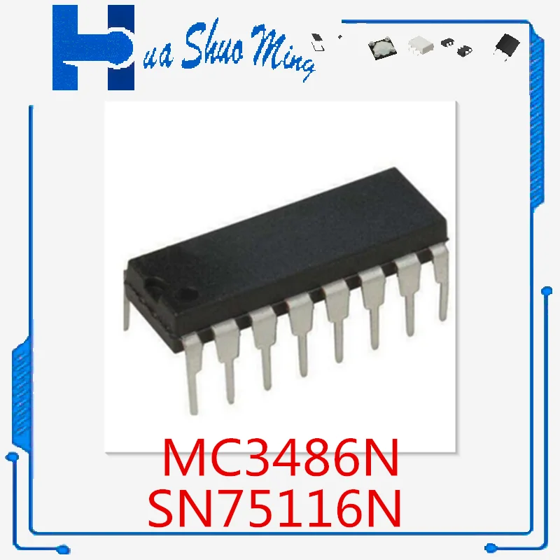 

10 шт./партия MC3486N MC3486 SN75116N DIP-16