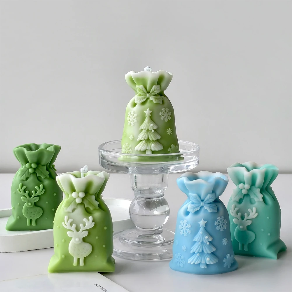 Silicone Christmas Molds for DIY Candle Making and Resin Crafts