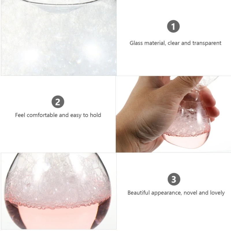 Bubble Hourglass Irregular Home Desktop Decoration Sandglass Bubble Water Liquid Drift Bottle Glass Fun Decoration Holiday Gifts 3