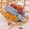 Elinfant Solid Color 100% Cotton Muslin Swaddle Blankets Bamboo Cotton Soft Newborn Babt Receiving Blanket 1
