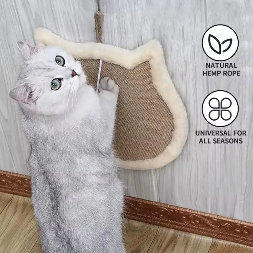 

Cat Scratching Pad Natural Sisal Cat Scratching Board Cat Scratcher Furniture Protector Cardboard For Large Wall Grinding C Y5O5