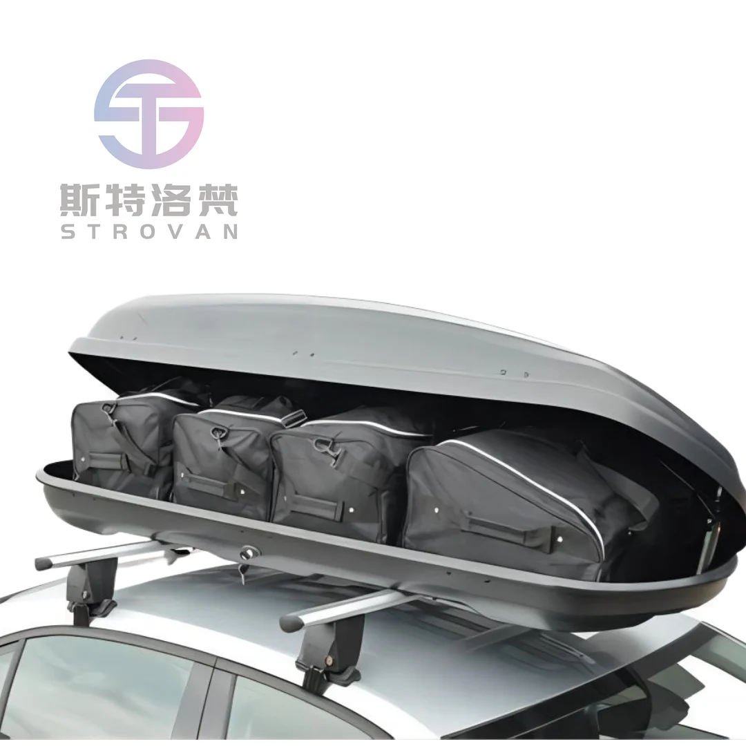 

Black White Roof Box Car Roof Top Plastic Luggage Cargo Carrier Box for SUV