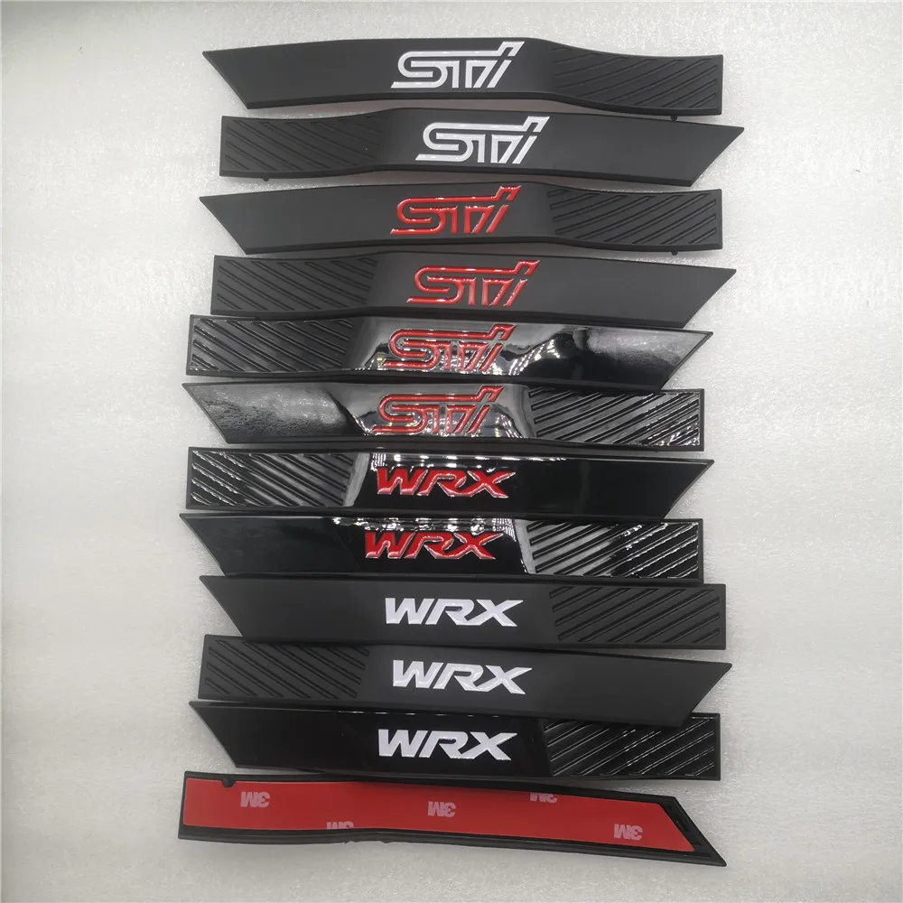 2PCS/SET Car Badge Decoration Fender Skirts Sticker Fenders Stickers For Subaru WRX STI 2008-2014 Styling 20*2.4CM | Автомобили и