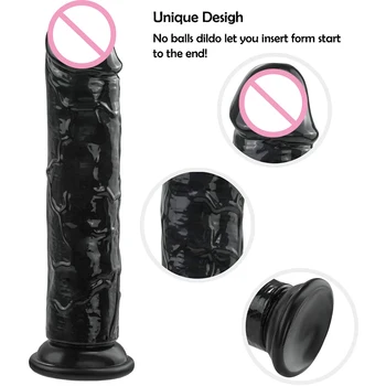 XXL Realistic Dildo with Suction Cup Soft Jelly Dildos Sex Toys for Woman Couples Penis Anal Butt Plug Female Masturbation 4