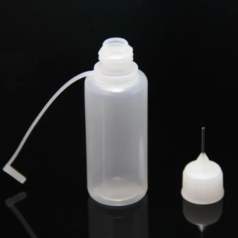 5ml 10ml 20ml 50ml PE Plastic Squeezable Tip Applicator Bottle Refillable Dropper With Needle Tip Caps For Glue 5pcs Refillable Bottles Glue Applicator Bottle Plastic Storage Bottle