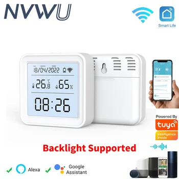 WiFi Temperature Humidity Sensor Tuya Smart Home Thermometer APP SmartLife Work With Alexa Google Assistant 1